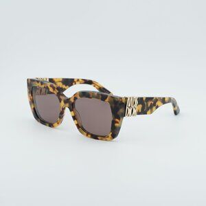 Dior MISSDIOR S2I 26D0 Sunglasses Havana Square Frame, Brown Lenses